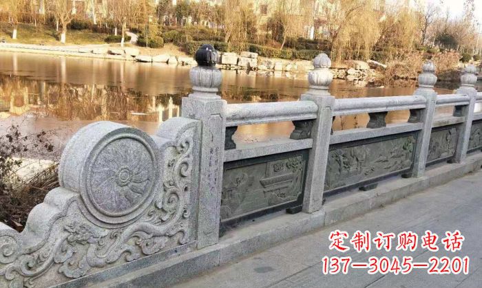 泰州园林景观大理石栏板石雕 (10)