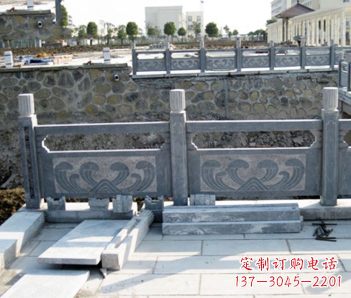 泰州园林景观大理石栏板石雕 (11)