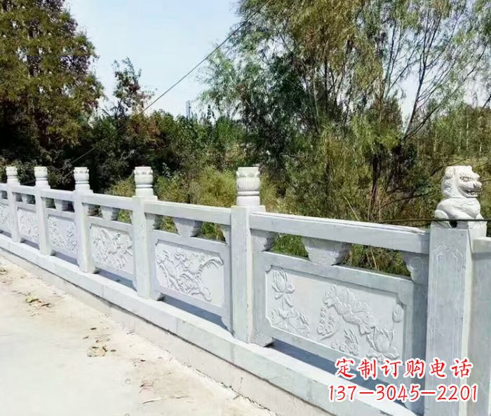 泰州园林景观大理石栏板石雕_1