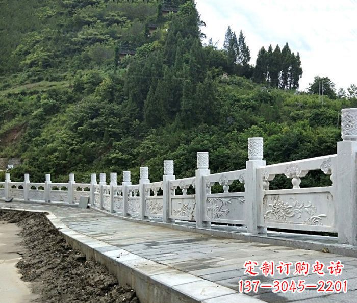 泰州园林景观大理石栏板石雕_2