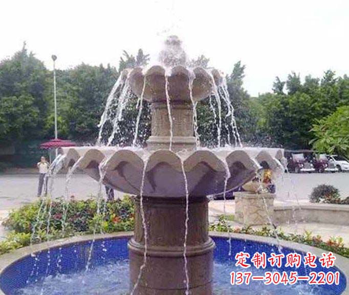 泰州园林景观大理石喷泉石雕