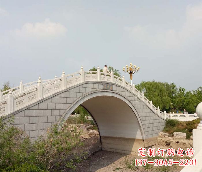 泰州园林景观大理石桥栏板石雕 (6)
