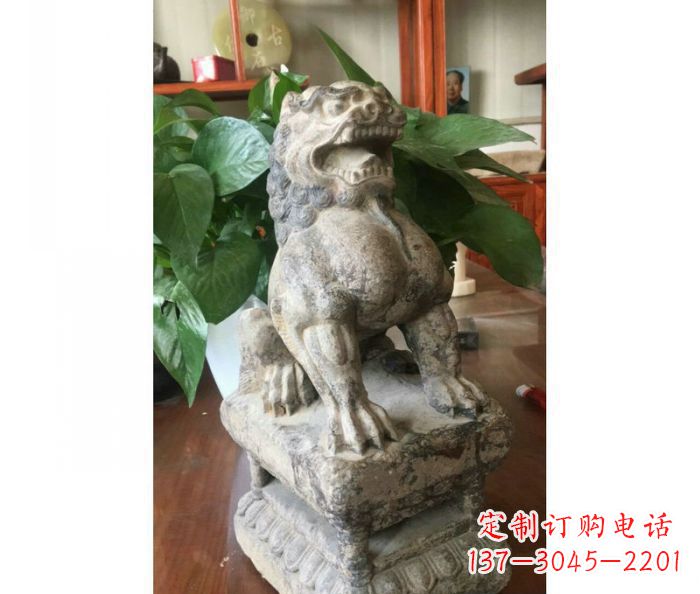 泰州园林景观大理石狮子石雕