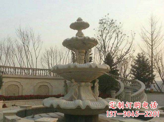 泰州园林景观大型喷泉石雕 (2)