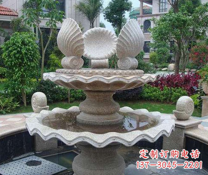 泰州园林景观多层喷泉石雕
