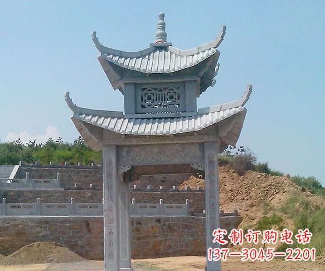 泰州园林景观仿古石雕凉亭