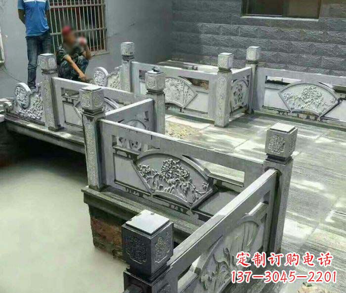 泰州园林景观仿古石浮雕栏板 (4)