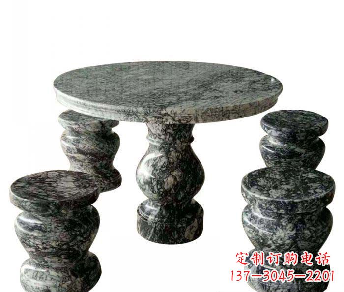 泰州园林景观圆形石桌凳