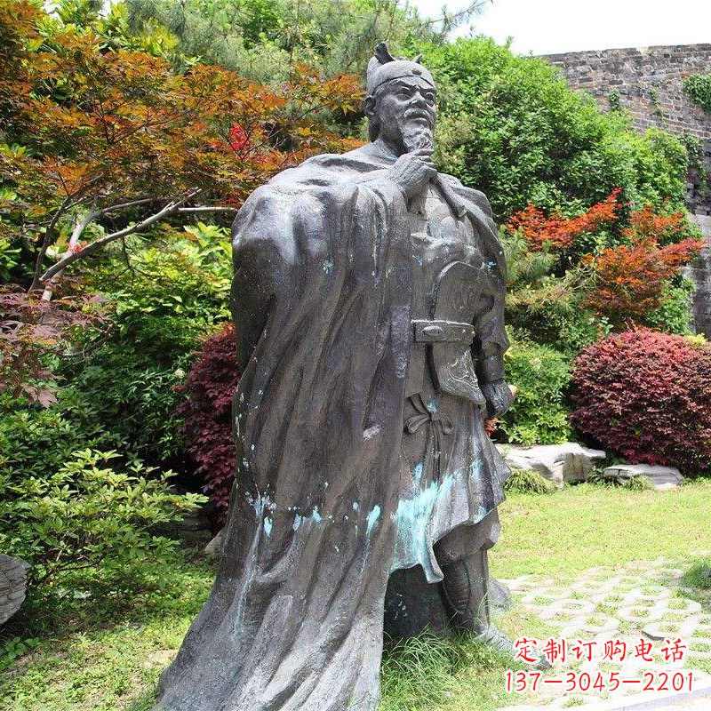泰州园林历史人物明太祖朱元璋雕塑