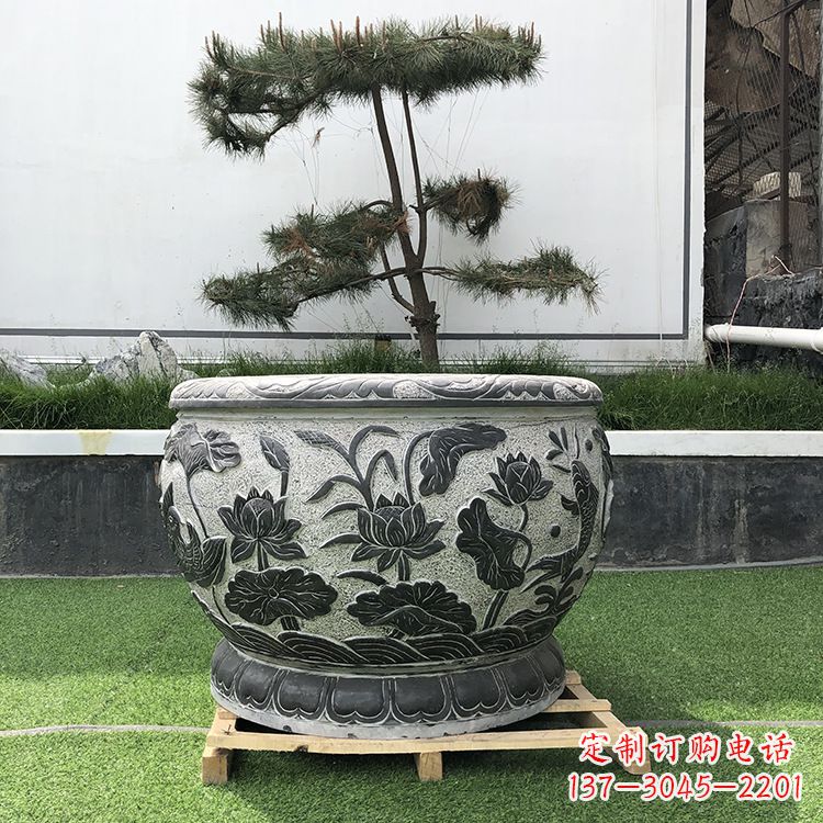 泰州园林石雕水缸