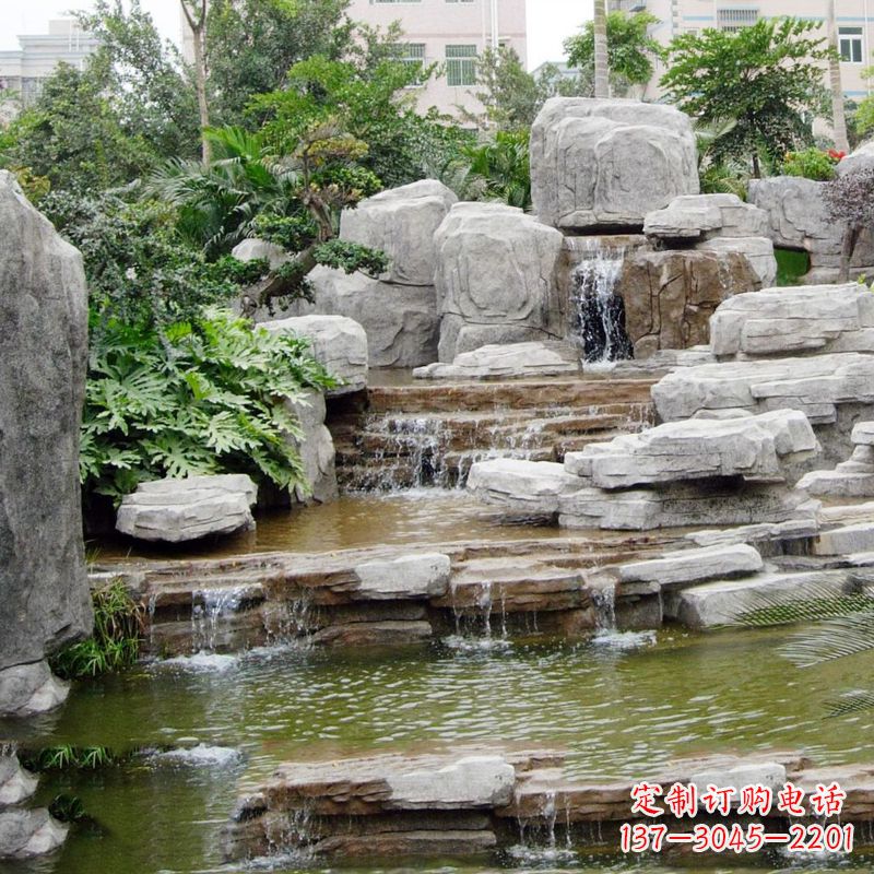 泰州园林石头假山流水