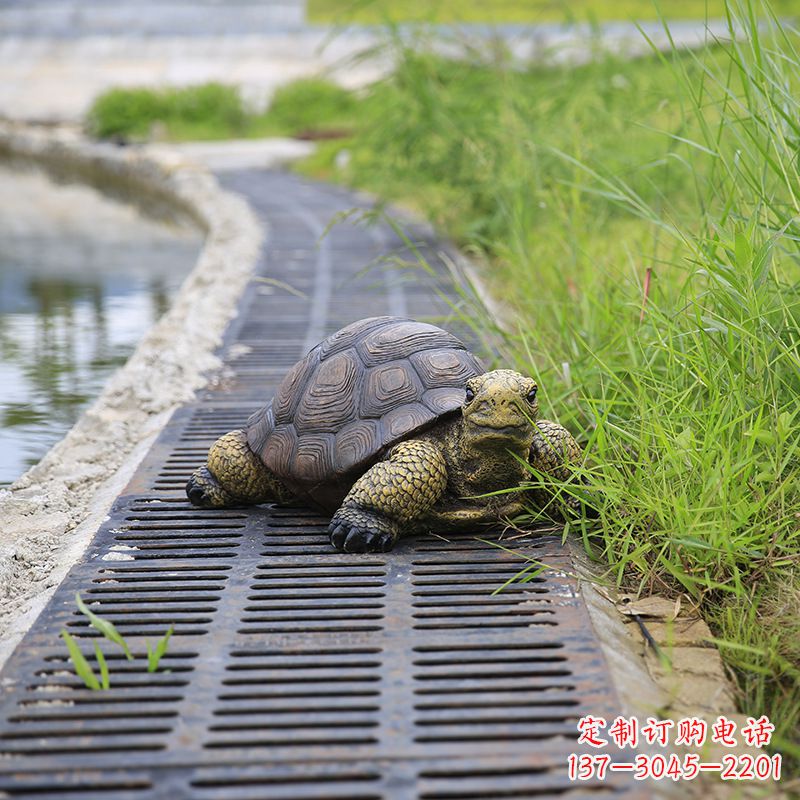 泰州园林水景动物仿真乌龟雕塑