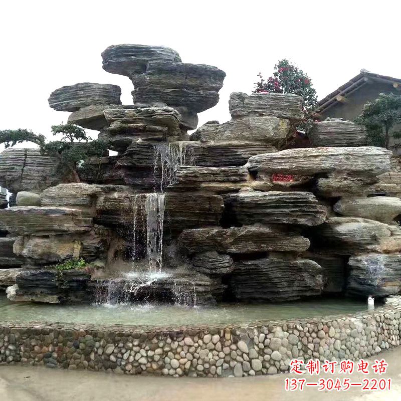 泰州园林塑石假山流水