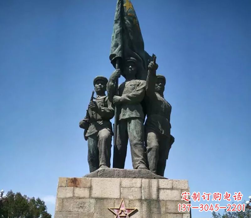 泰州战士革命广场铜雕