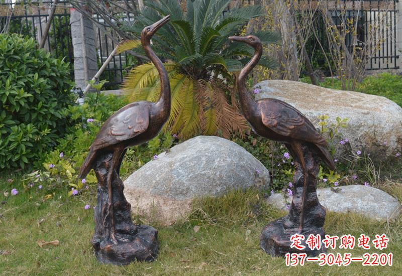 泰州站立仙鹤雕塑 (2)