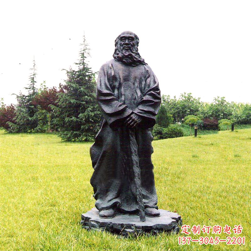 泰州张大千铜雕像-公园近代名人著名人物雕塑