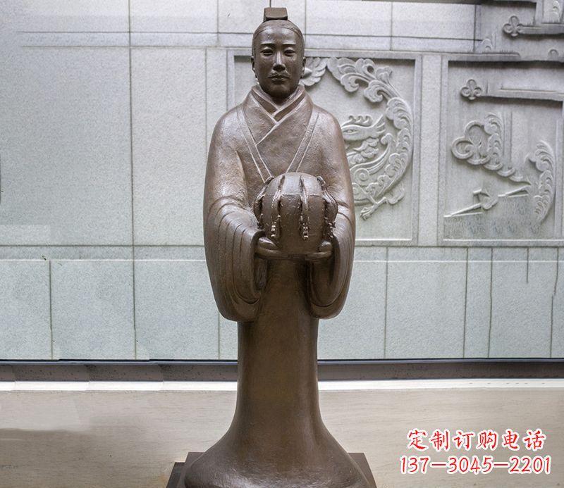 泰州张衡科学家 人物铜雕