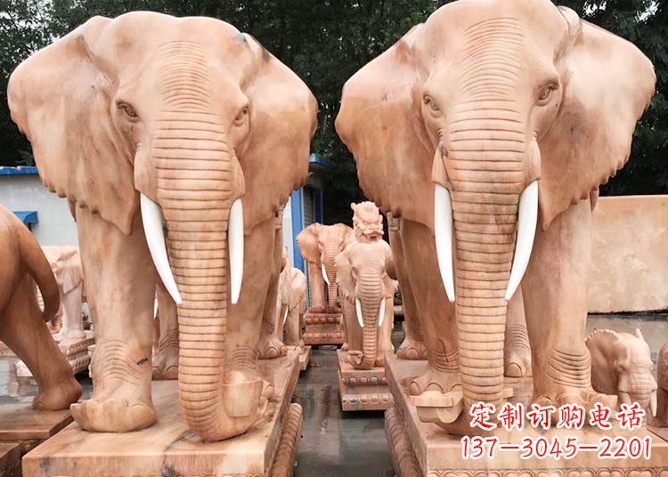 泰州招财大象石雕