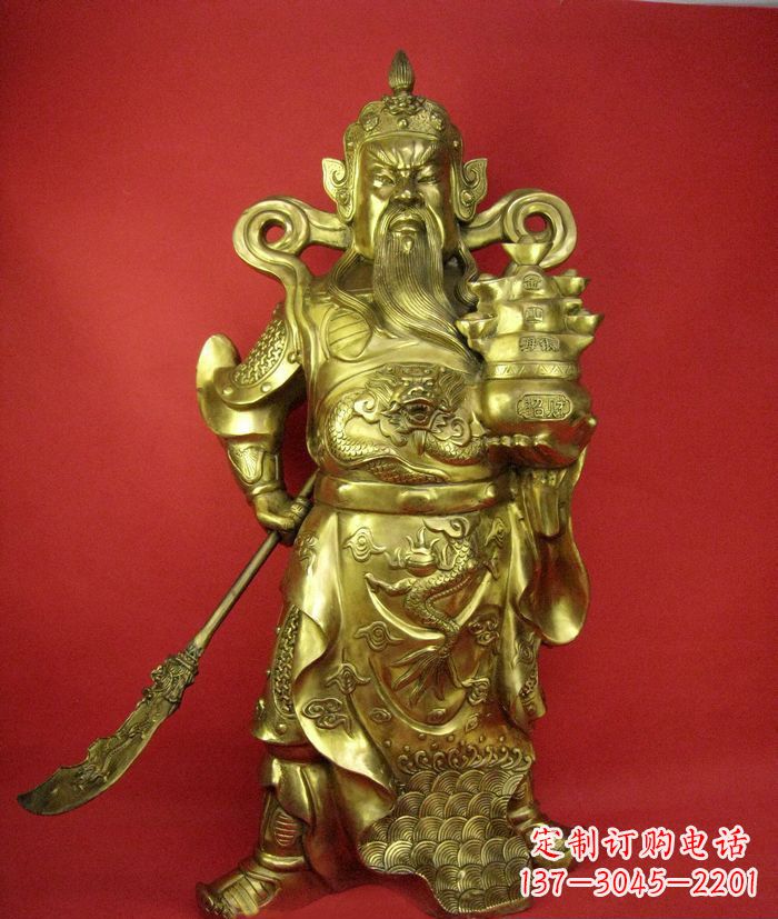 泰州招财关公铜雕