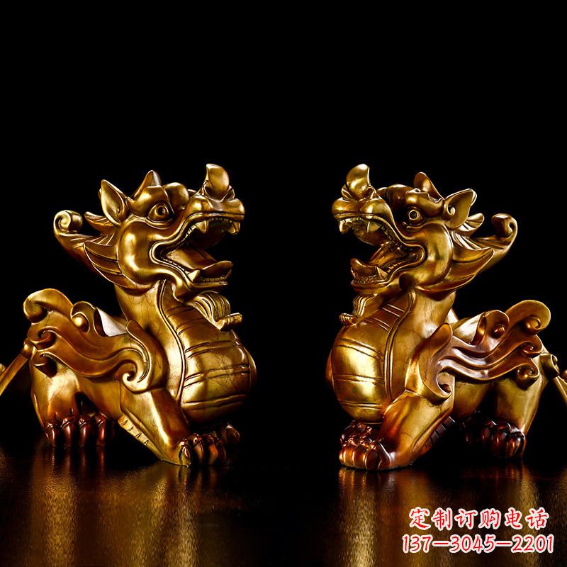泰州招财黄铜貔貅雕塑摆件