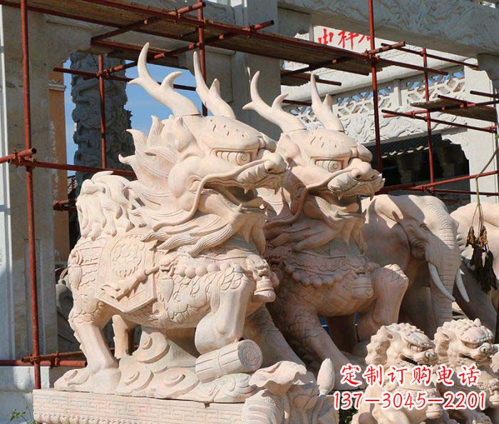 泰州招财瑞兽麒麟石雕