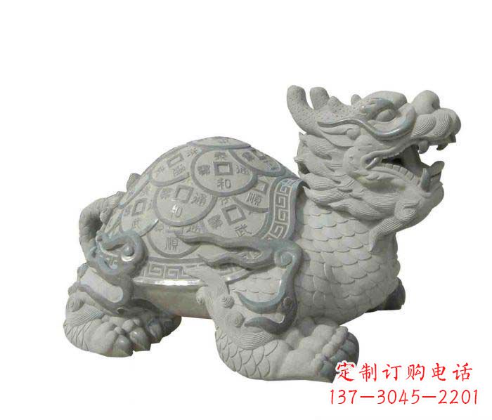 泰州招财神兽大理石龙龟石雕
