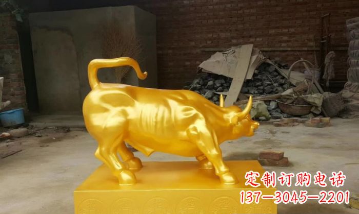 泰州招财铜牛雕塑 (2)