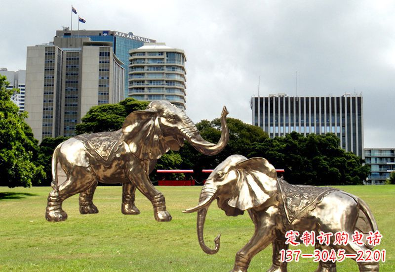 泰州招财镇宅大象铜雕