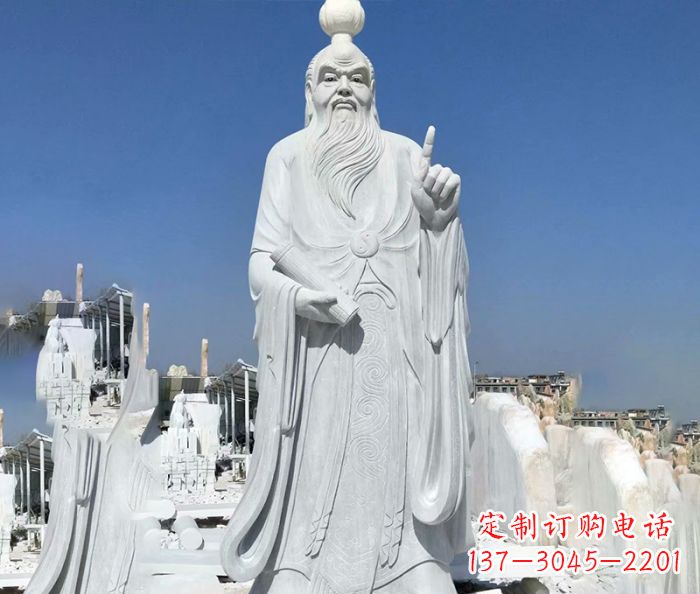 泰州中国春秋时代思想家老子石雕