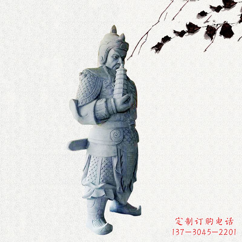 泰州中国古代神话中的托塔天王石雕塑