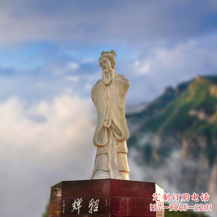 泰州中国古代四大美女之貂蝉景观石雕