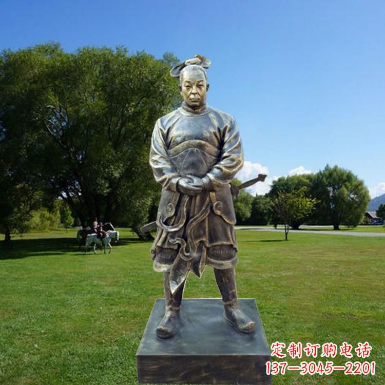泰州中国汉初三杰之韩信仿铜雕像