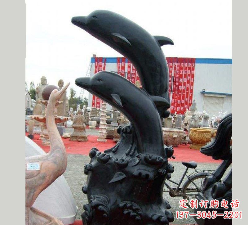 泰州中国黑海豚石雕