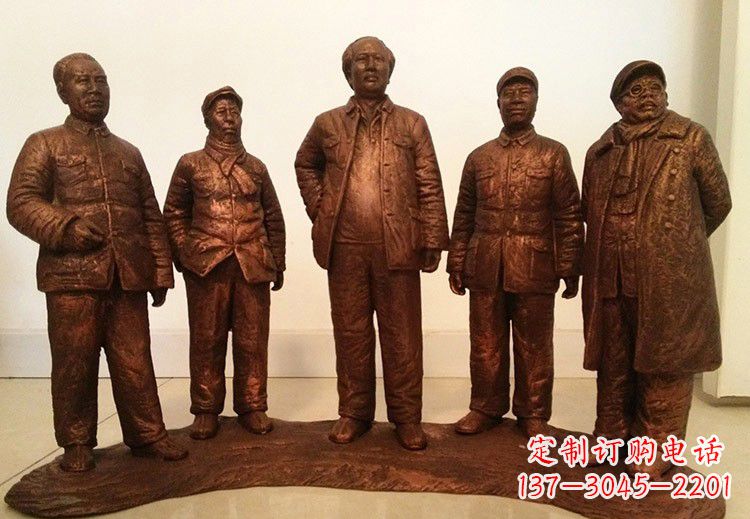 泰州中国近代伟人系列铜雕像