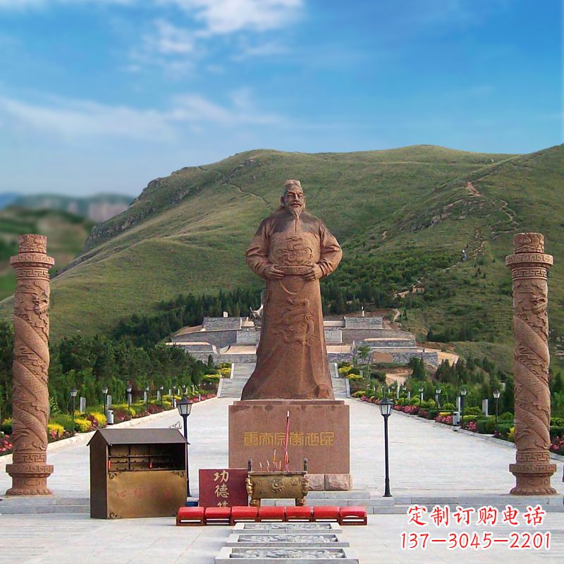 泰州中国历史名人大型李世民景观雕塑