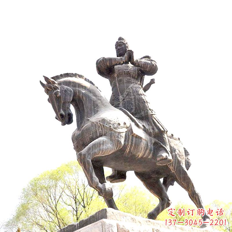 泰州中国历史名人民族英雄霍去病铜雕塑