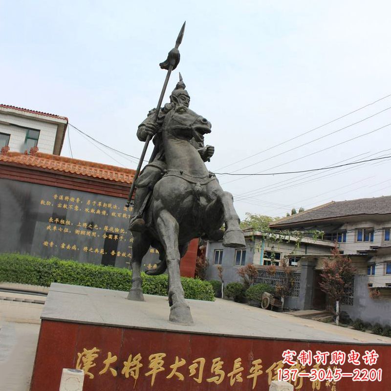 泰州中国历史名人汉朝著名将领民族英雄卫青铜雕塑像