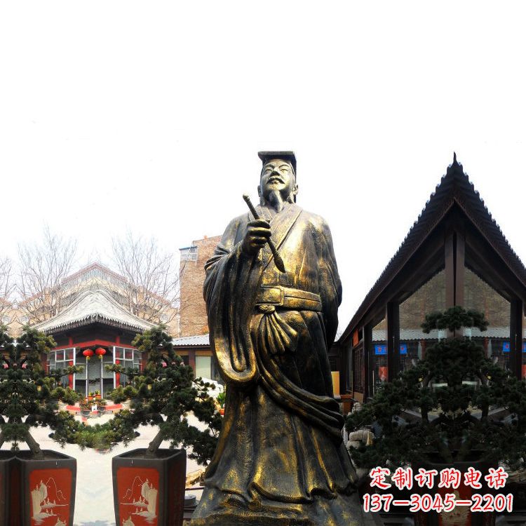 泰州中国历史文化名人书圣王羲之雕塑