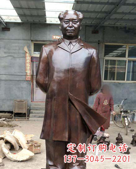 泰州中国伟人毛泽东铜像