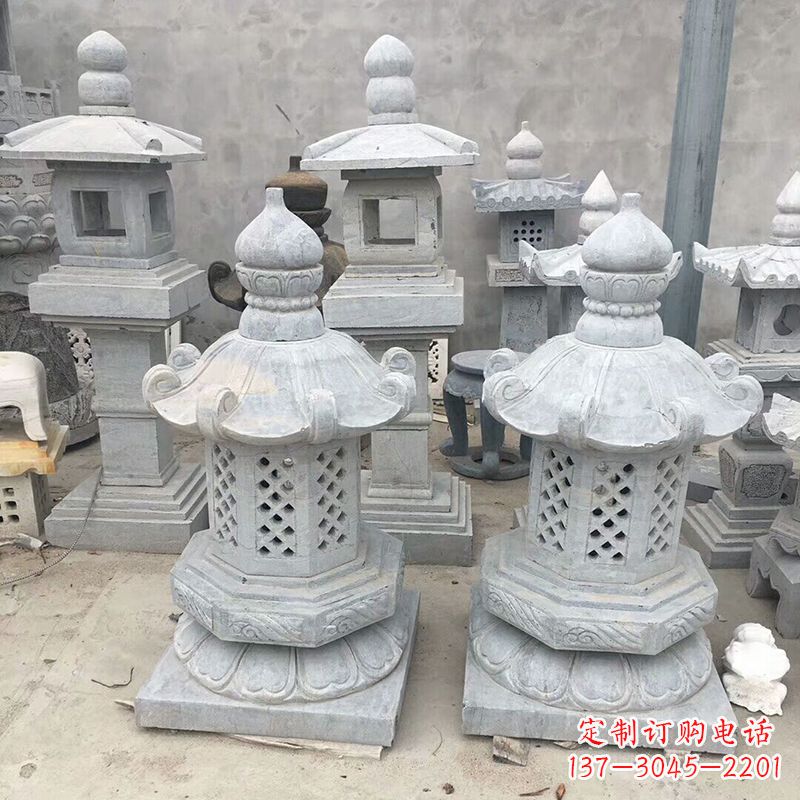 泰州中式低墩石雕灯笼