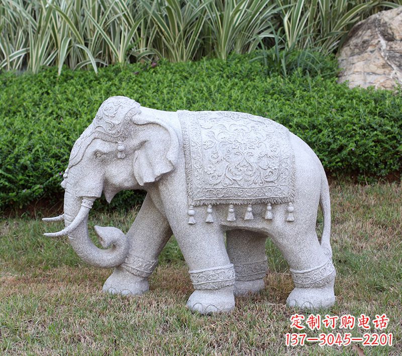 泰州中式石雕大象