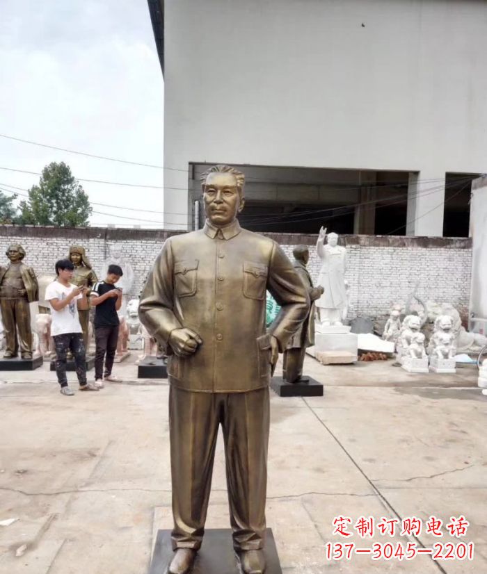 泰州周恩来铜雕 (3)
