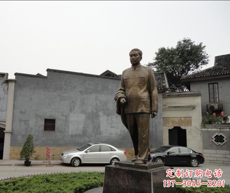 泰州周恩来铜雕