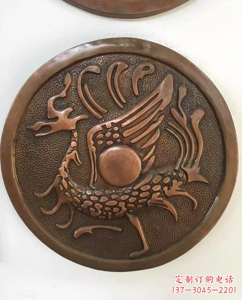 泰州朱雀铜浮雕