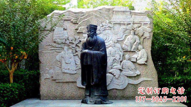 泰州朱熹古代名人铜雕_2
