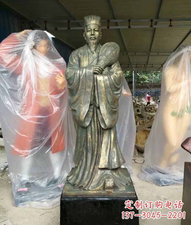 泰州诸葛亮古代人物铜雕