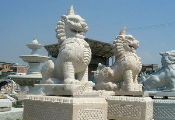 泰州獬豸 石雕 独角兽-法院大门神兽雕塑