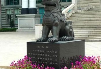 泰州獬豸铜雕塑-法院门前神兽动物雕塑摆件