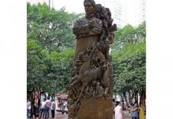 泰州徐悲鸿铜雕