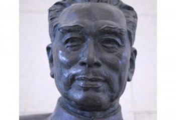 泰州周恩来头像铜雕
